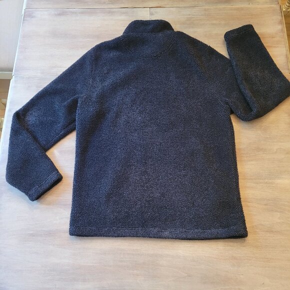 Telluride Men’s Navy Quarter Zip Fleece Pullover Sweater Size Medium - Picture 2 of 7